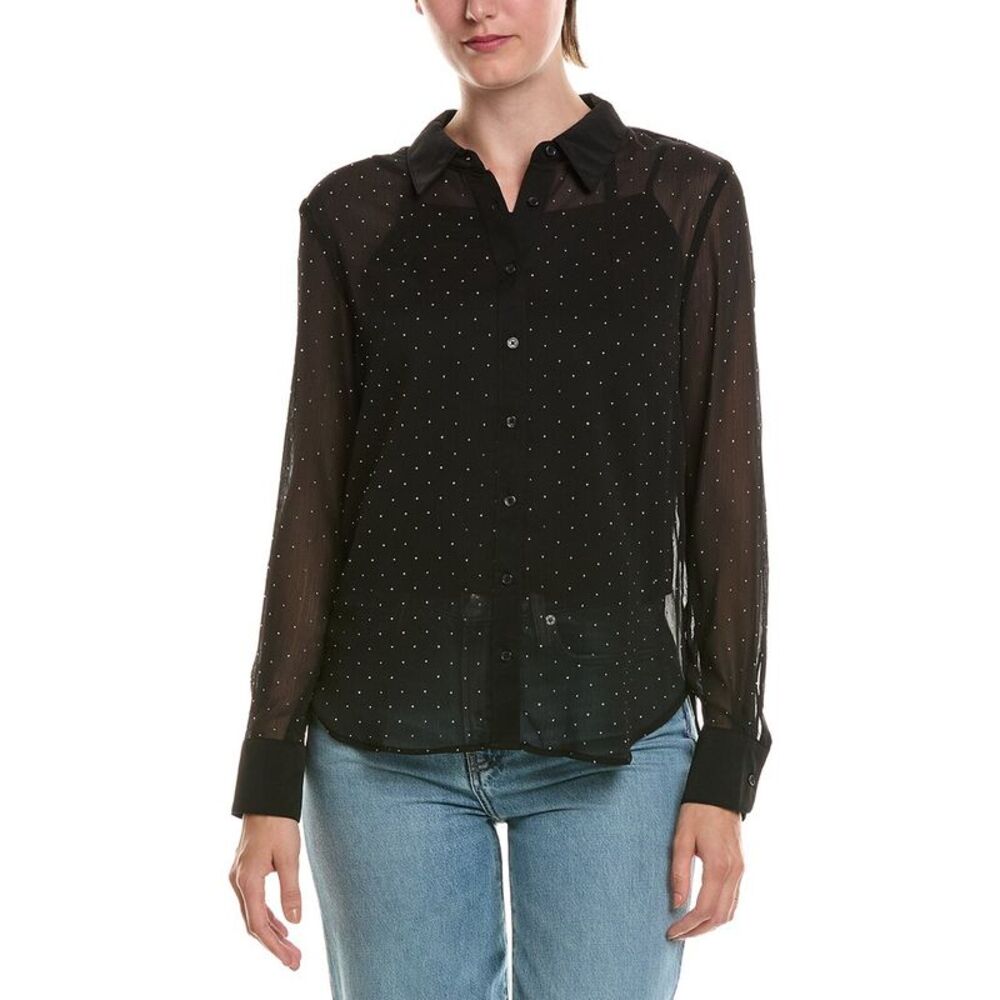 Nicole Miller Womens Top, Black